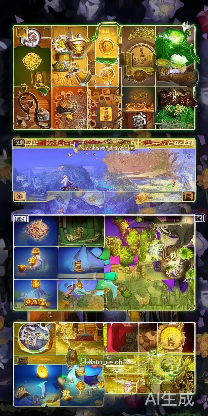 互动式任务系统
玩家可以完成各种任务，例如收集古